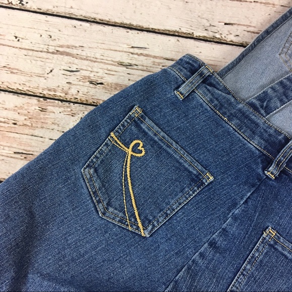 Children’s Place Denim Overalls Shorts Jean Sz 12 - Picture 7 of 10